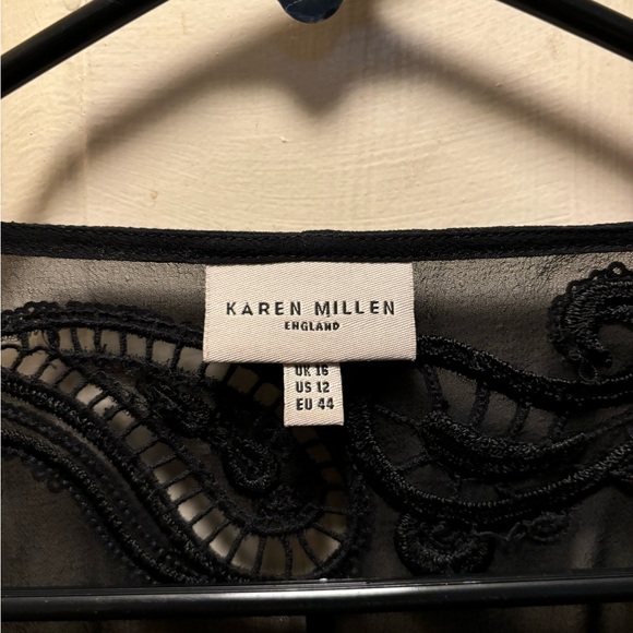 KAREN MILLEN Beautiful embroidered blouse, very good condition, size 12 - Picture 2 of 16